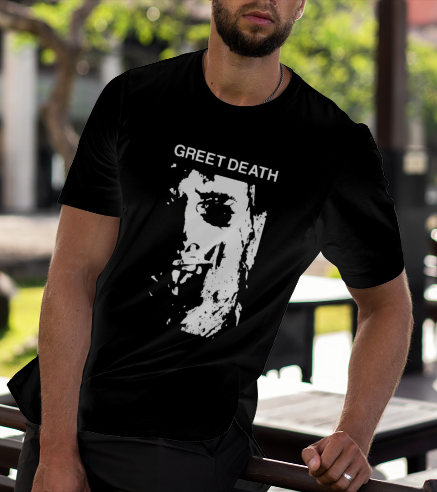 Evil Greed Store Greet Death Leatherface Horror T-Shirt