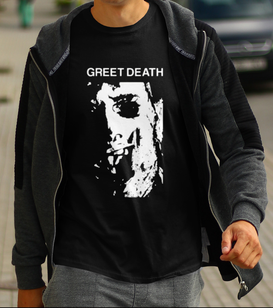 Evil Greed Store Greet Death Leatherface Horror T-Shirt