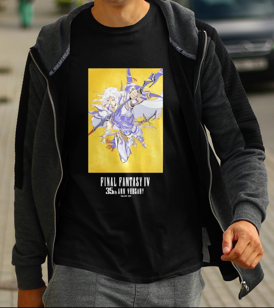 Final Fantasy IV 35th Anniversary Knight Leaping Heroic T-Shirt