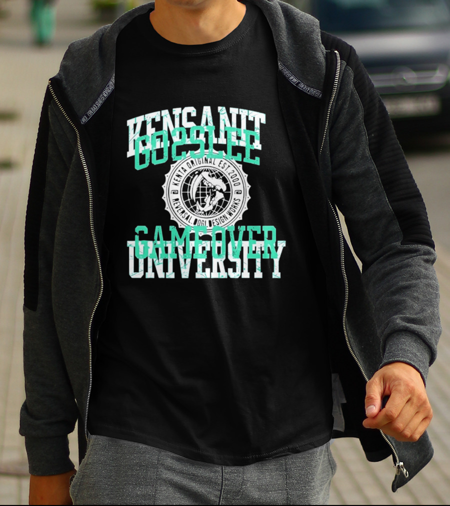 Kensanity Go2Sleep Gameover University Kenta Original Est 2000 Reversal Dogi Works T-Shirt
