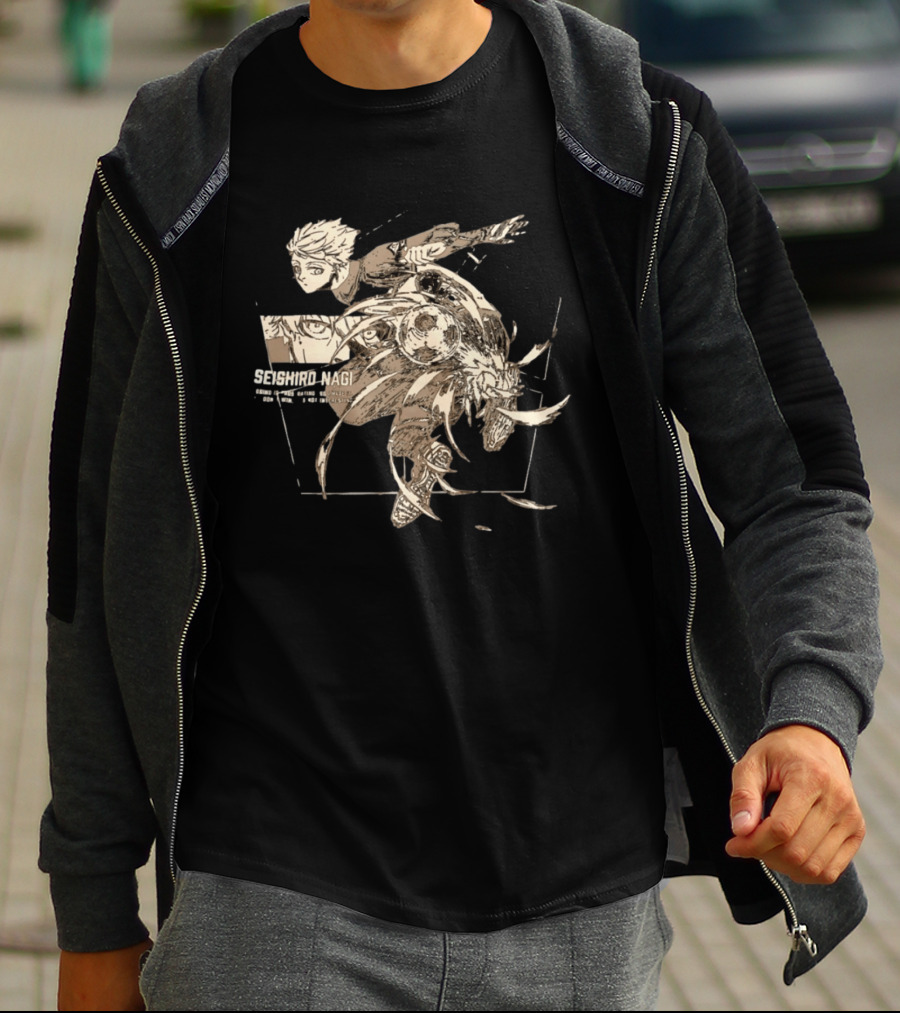 Seishiro Nagi Losing Is Frustrating So I Hate It Soccer Action Manga T-Shirt