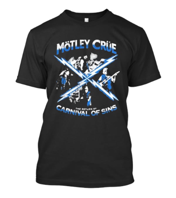 Mötley Crüe The Return Of Carnival Of Sins Tour 2026 North America T-Shirt