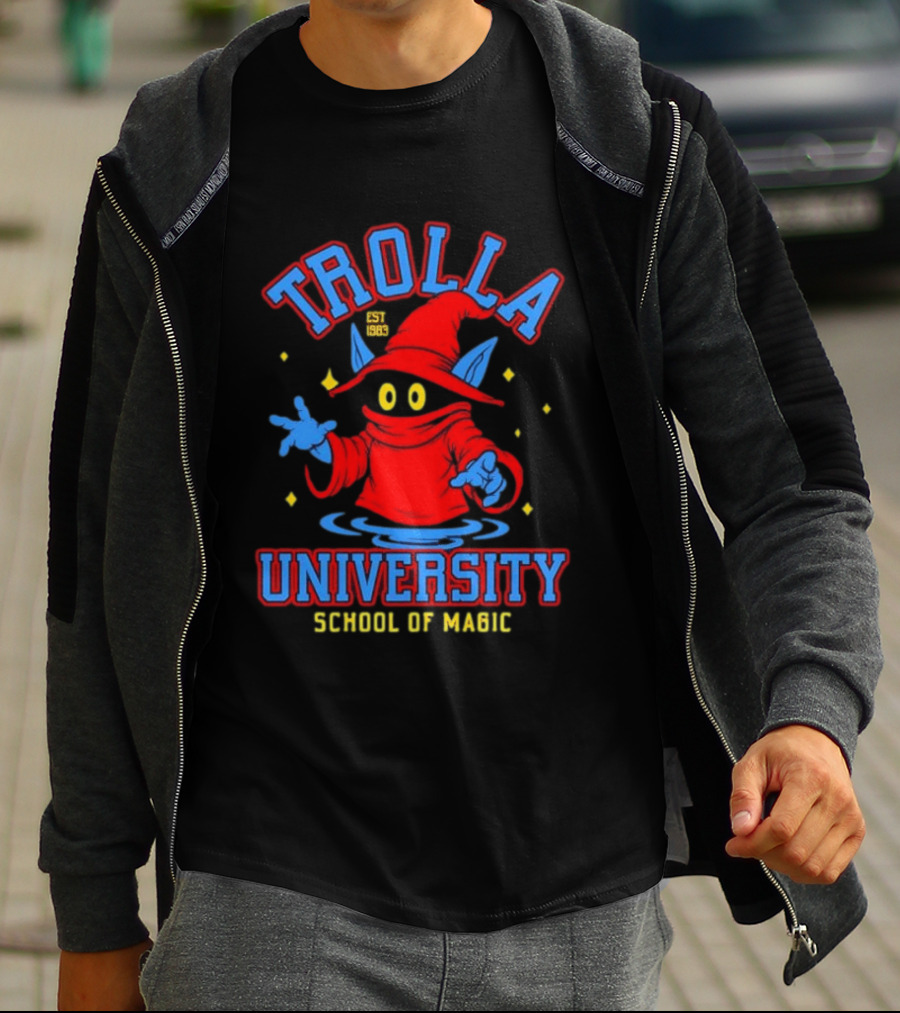 Trolla University Est 1983 School Of Magic Masters Of The Universe Orko T-Shirt