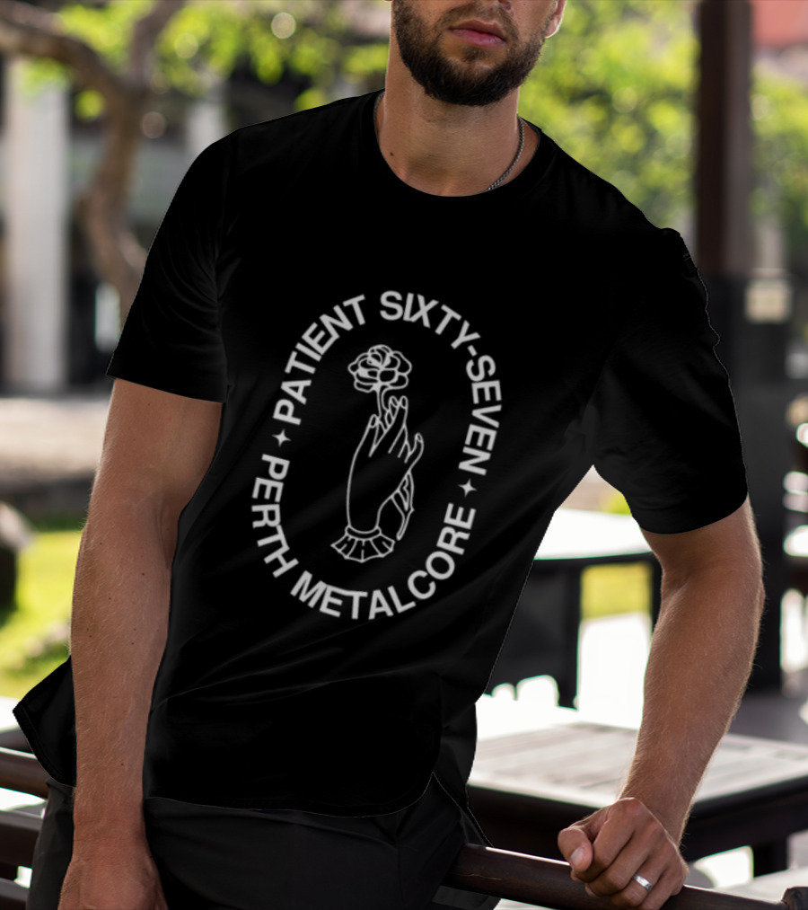 Patient Sixty Seven Perth Metalcore Flower Hand T-Shirt