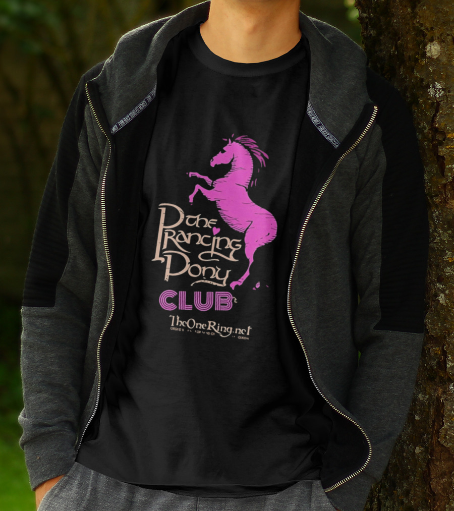 The Prancing Pony Club Pink Horse JRR Tolkien TheOneRingnet T-Shirt