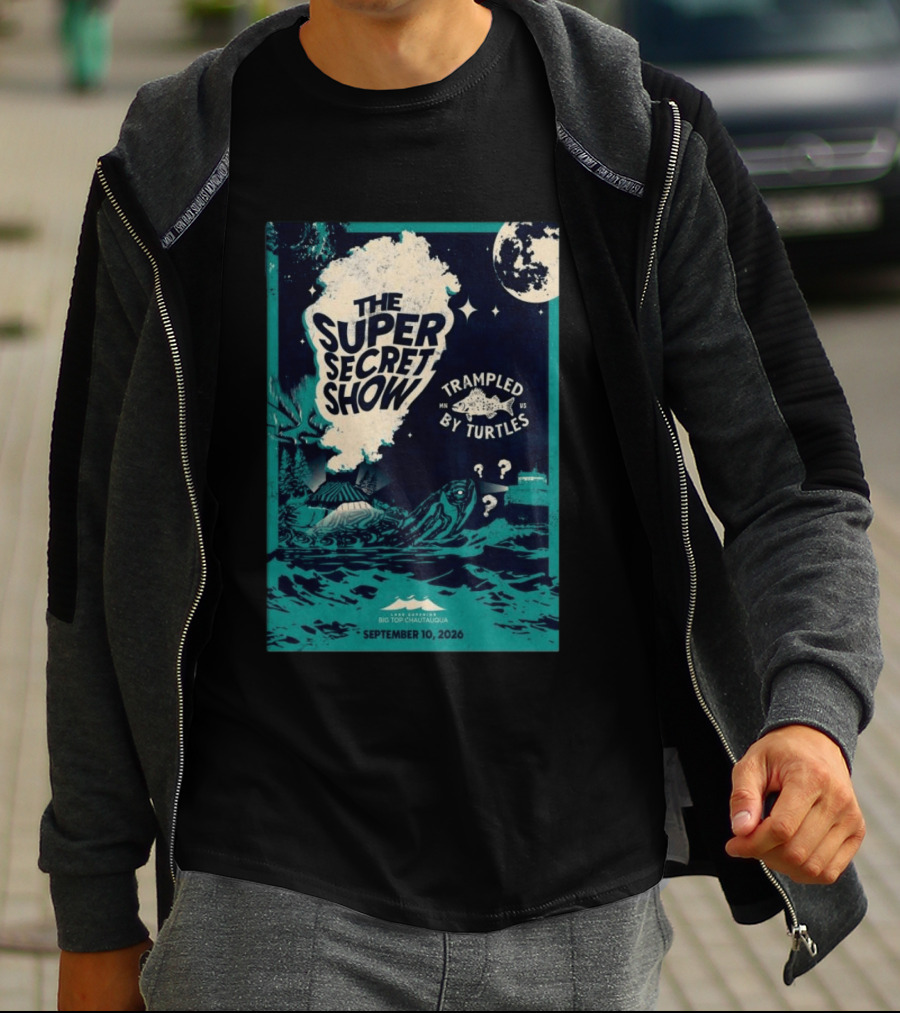The Super Secret Show Trampled By Turtles Big Top Chautauqua Bayfield WI September 10 2026 T-Shirt