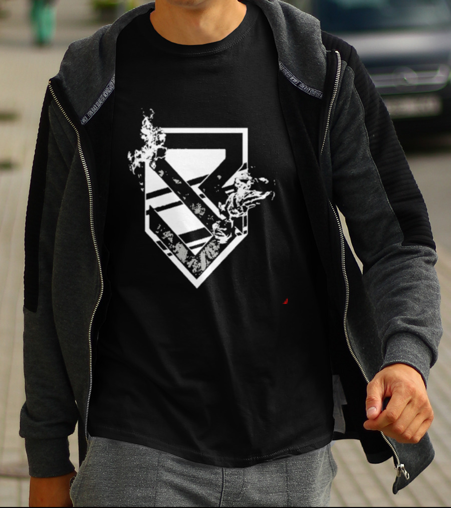 Tyrese Haliburton Seth Rollins Flames 2026 At Madison Square Garden Shield T-Shirt