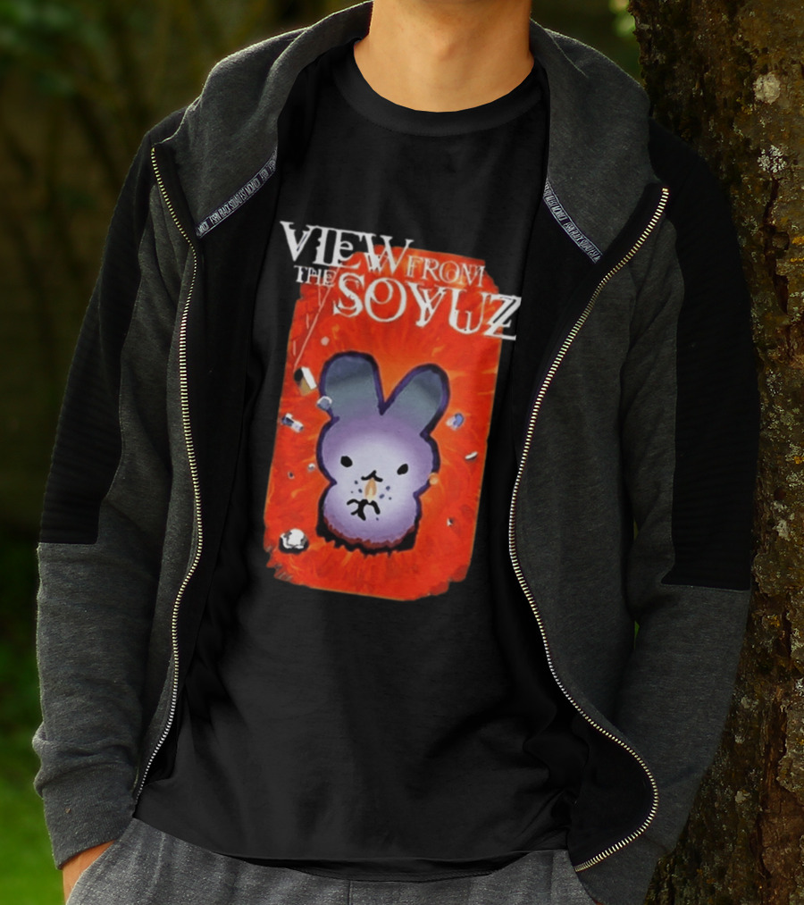 View From The Soyuz Ubiquitous Space Rabbit Explosion T-Shirt