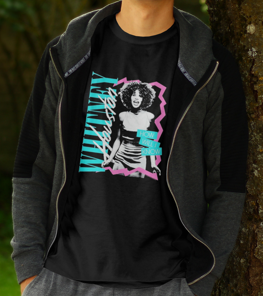 Whitney Houston How Will I Know Vintage Style Music Icon Retro 80s Fashion T-Shirt
