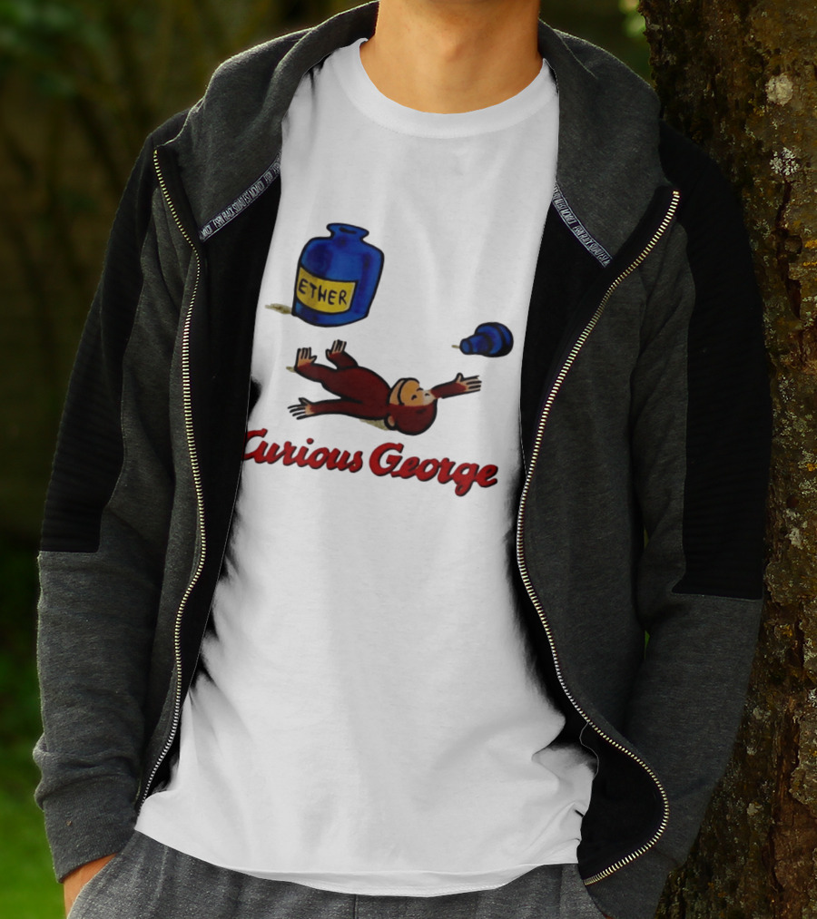 Curious George Ether Bottle Unconscious T-Shirt