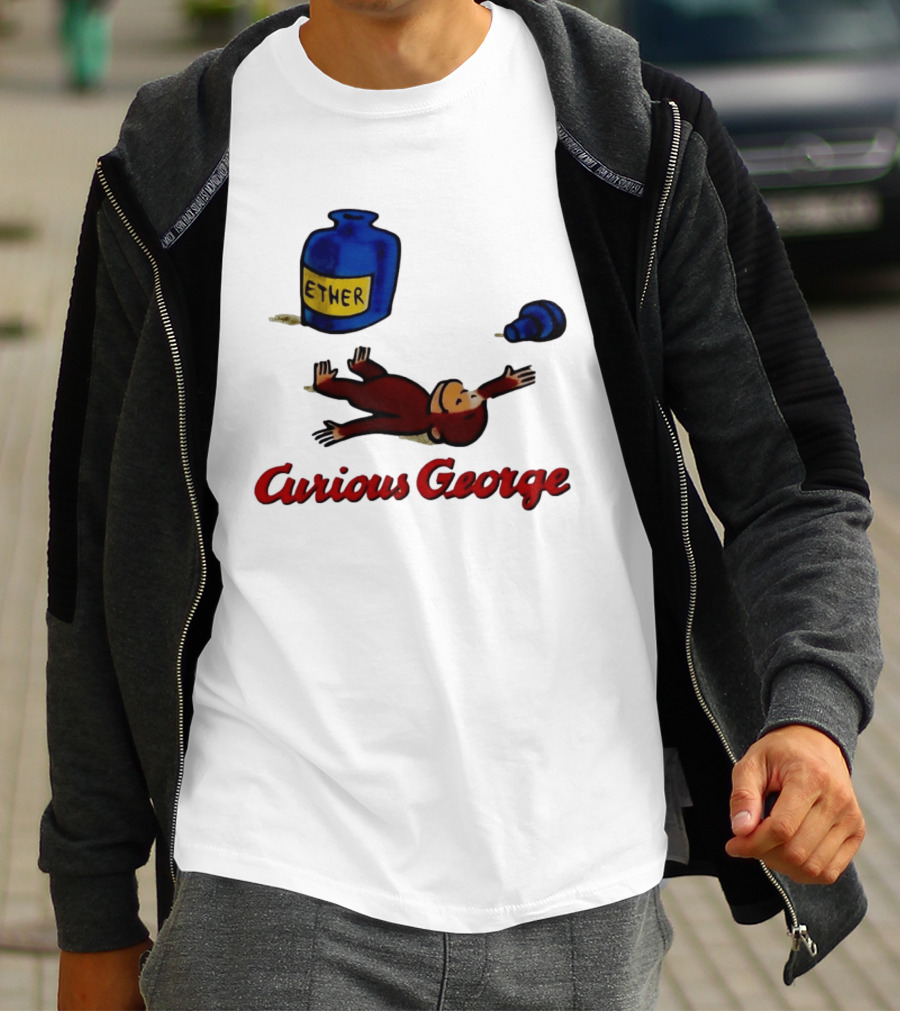 Curious George Ether Bottle Unconscious T-Shirt