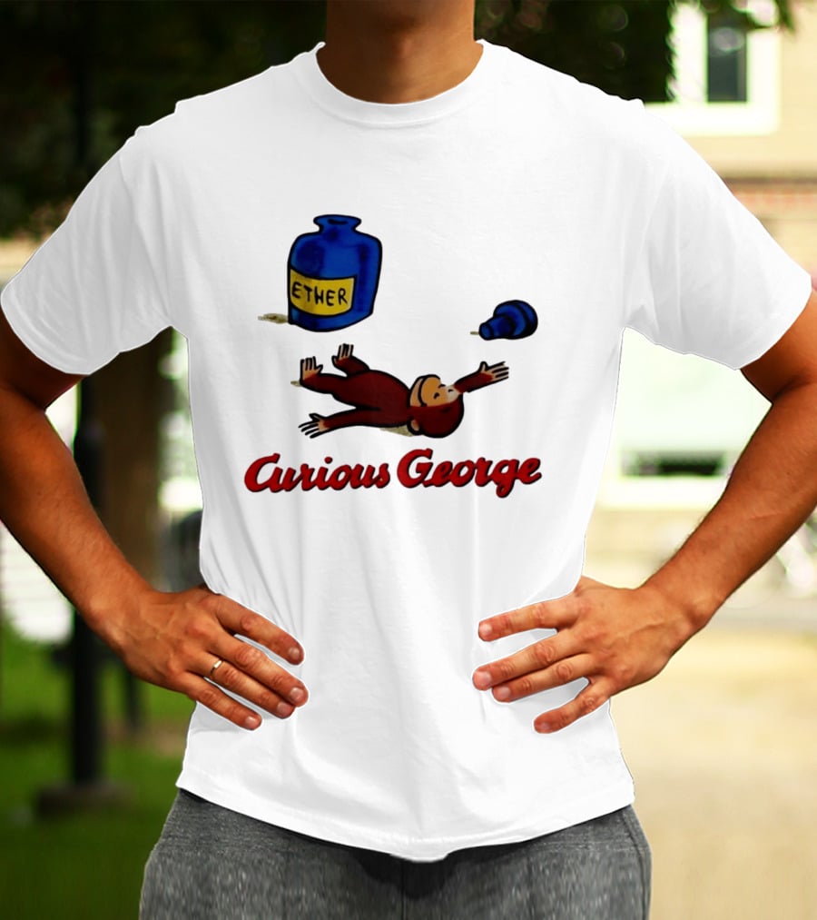 Curious George Ether Bottle Unconscious T-Shirt