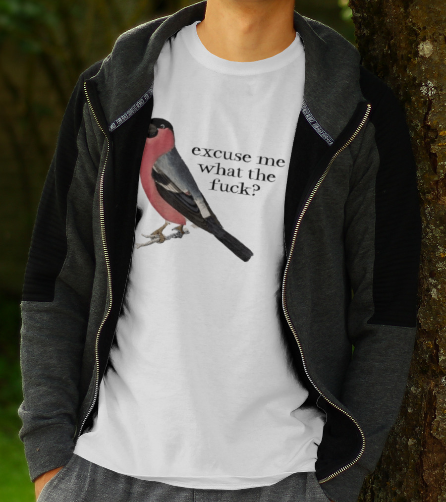 Eurasian Bullfinch Bird Excuse Me What The Fuck T-Shirt
