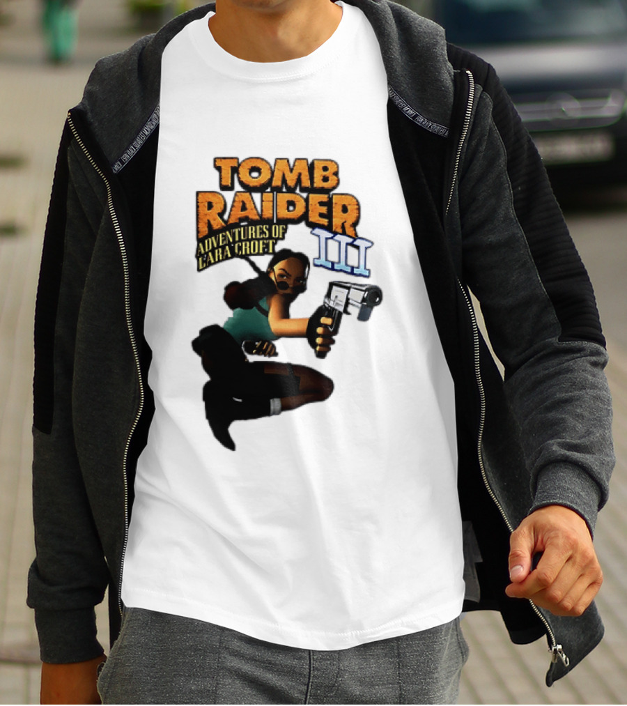Tomb Raider Adventures Of Lara Croft III Classic Game T-Shirt