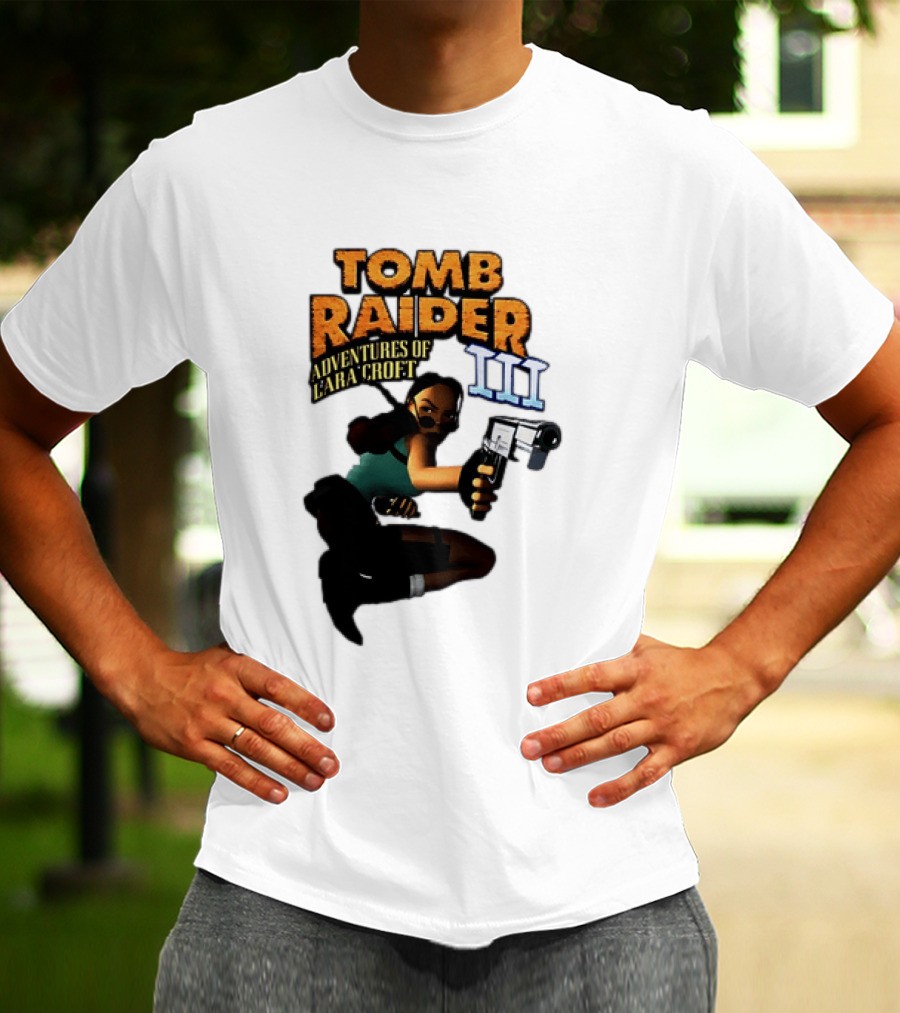 Tomb Raider Adventures Of Lara Croft III Classic Game T-Shirt