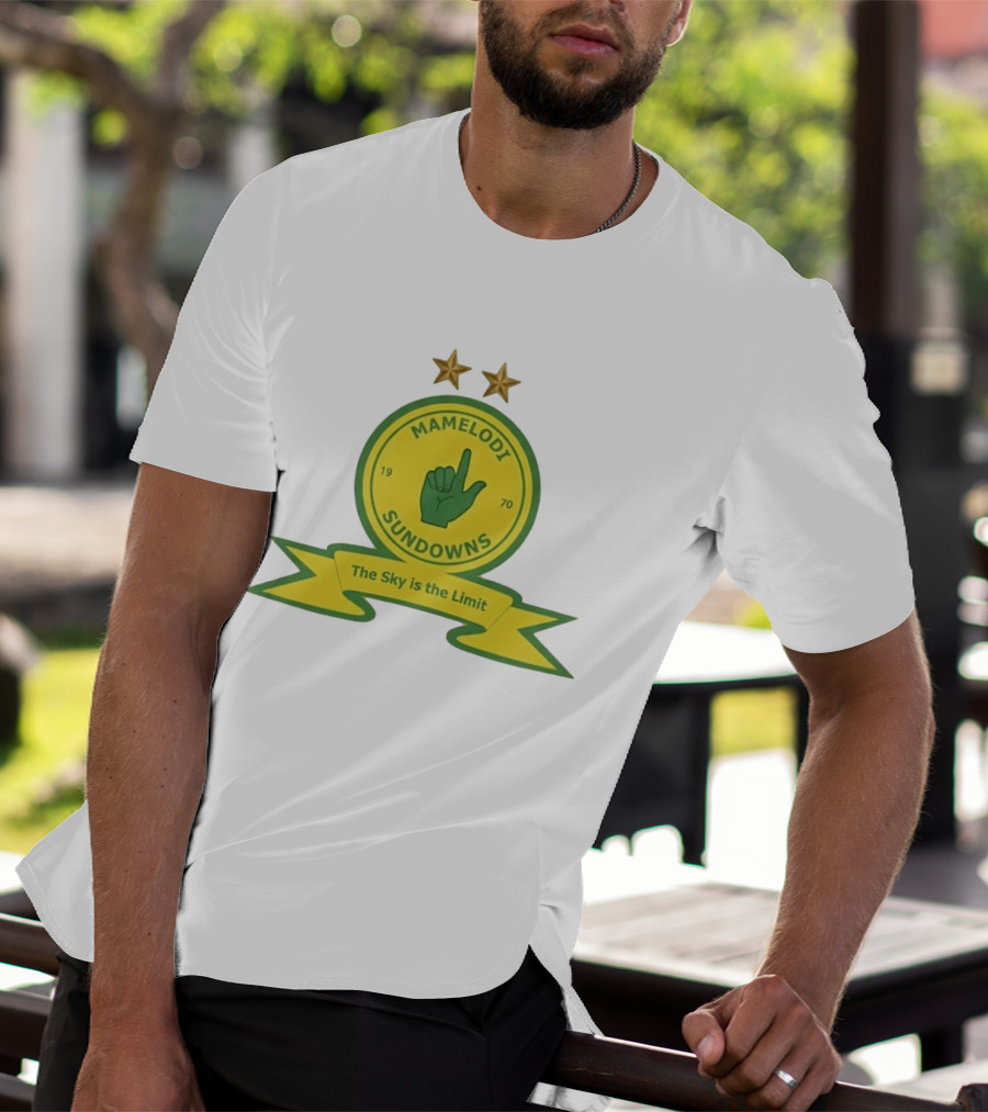 Mamelodi Sundowns 1970 The Sky Is The Limit Logo Two Stars T-Shirt