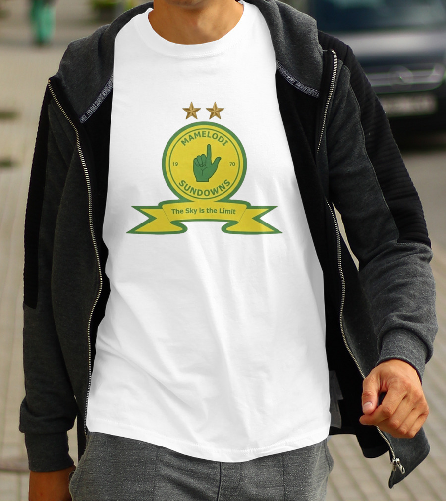 Mamelodi Sundowns 1970 The Sky Is The Limit Logo Two Stars T-Shirt