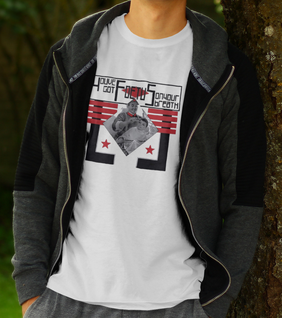 You've Got Foetus On Your Breath Band Retro Barber Propaganda T-Shirt