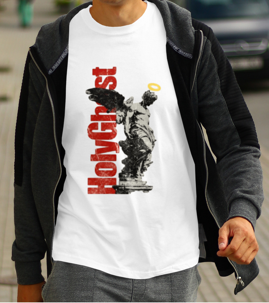 Holy Ghost Halo Statue Winged Angel T-Shirt