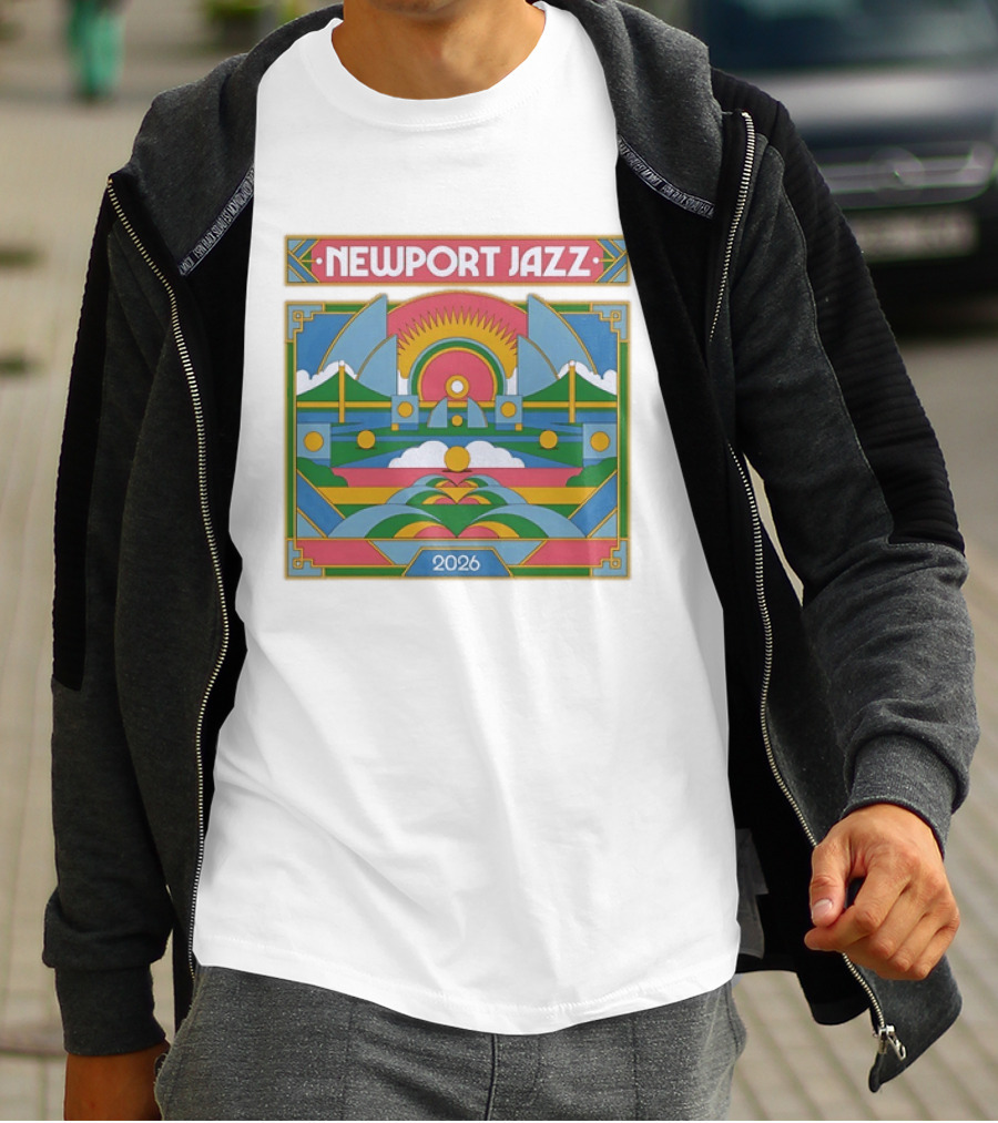Newport Jazz Festival 2026 Retro Art Deco T-Shirt