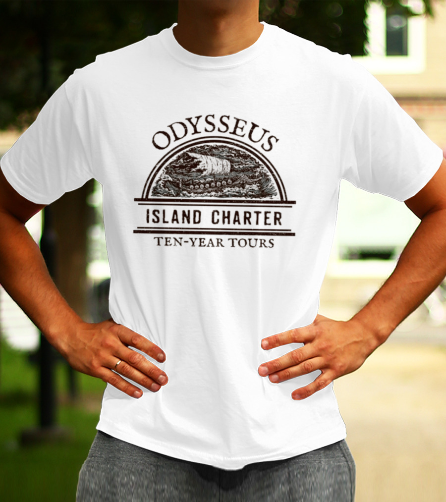 Odysseus Island Charter Ten Year Tours Travel Adventure T-Shirt