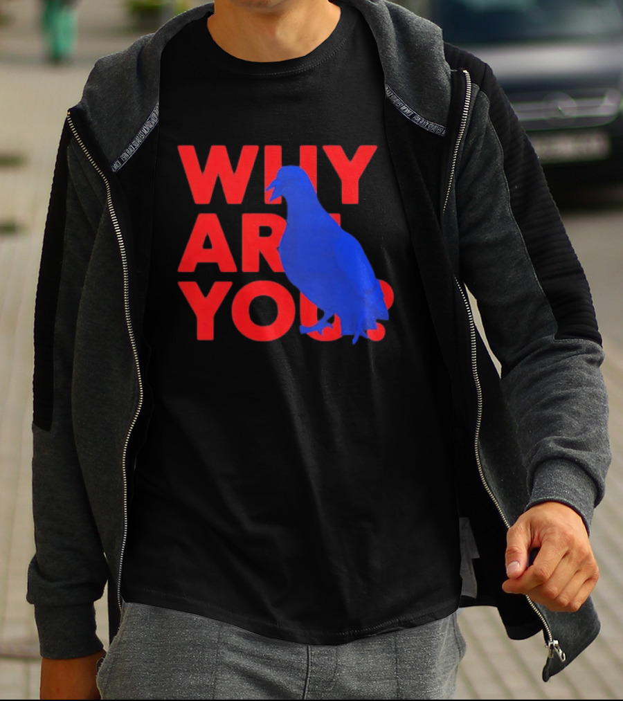 Blue Pigeon Why Are You Red T-Shirt