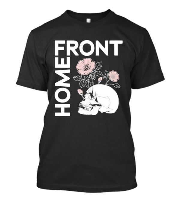 Homefront Skull With Pink Flowers T-Shirt