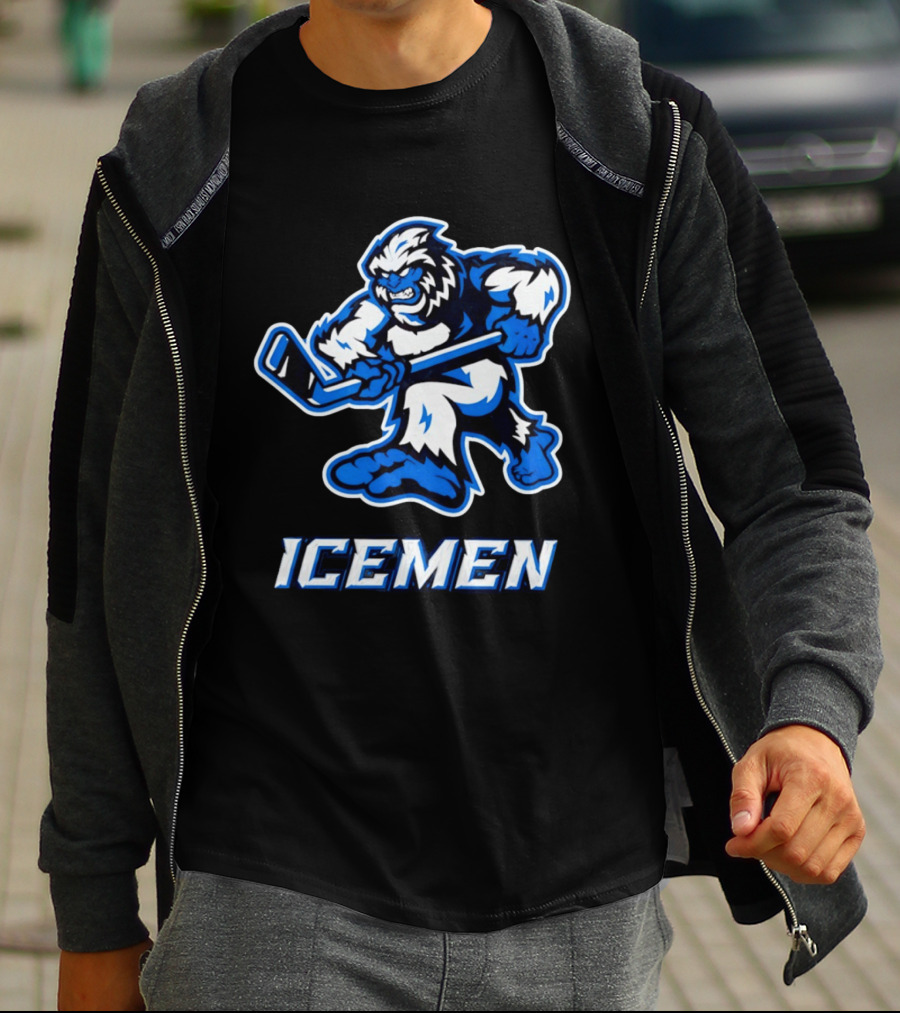 Icemen Yeti Hockey Player T-Shirt