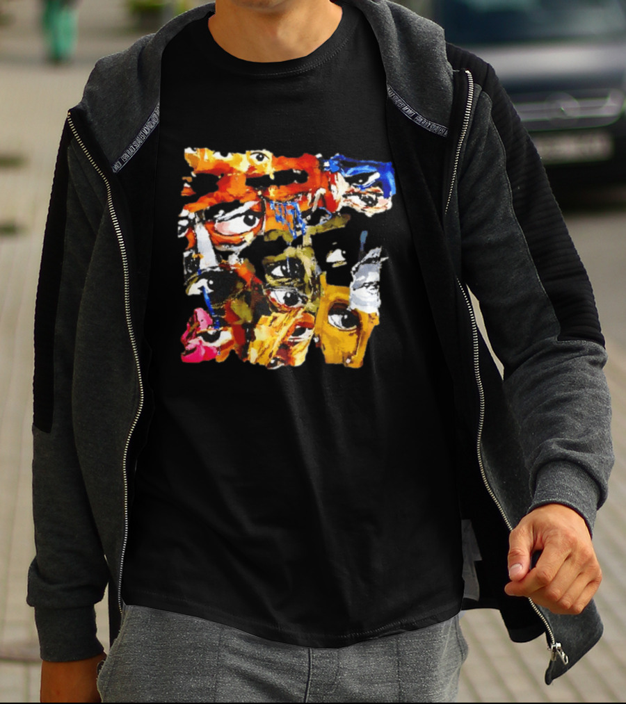 J Cole 4 Your Eyez Only Album Cover Collage Eyes Music T-Shirt