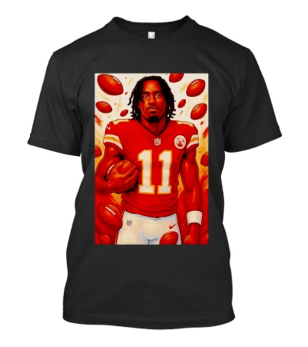 Jalen Royals Kansas City Chiefs Number 11 Football Player With Team Logo And Jersey T-Shirt