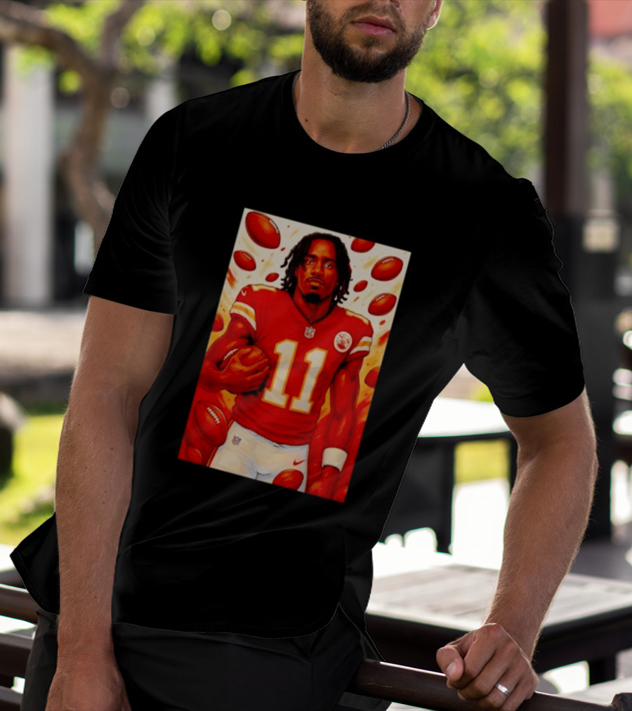 Jalen Royals Kansas City Chiefs Number 11 Football Player With Team Logo And Jersey T-Shirt