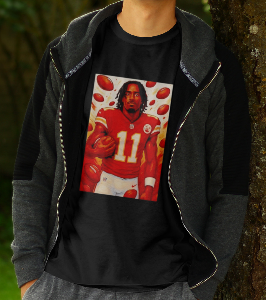 Jalen Royals Kansas City Chiefs Number 11 Football Player With Team Logo And Jersey T-Shirt