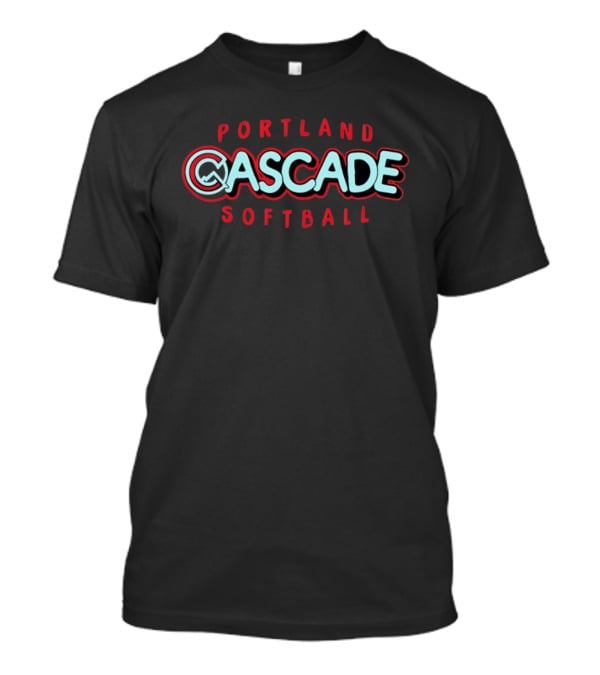 Portland Cascade Softball Team Iconic Logo And Team Name T-Shirt
