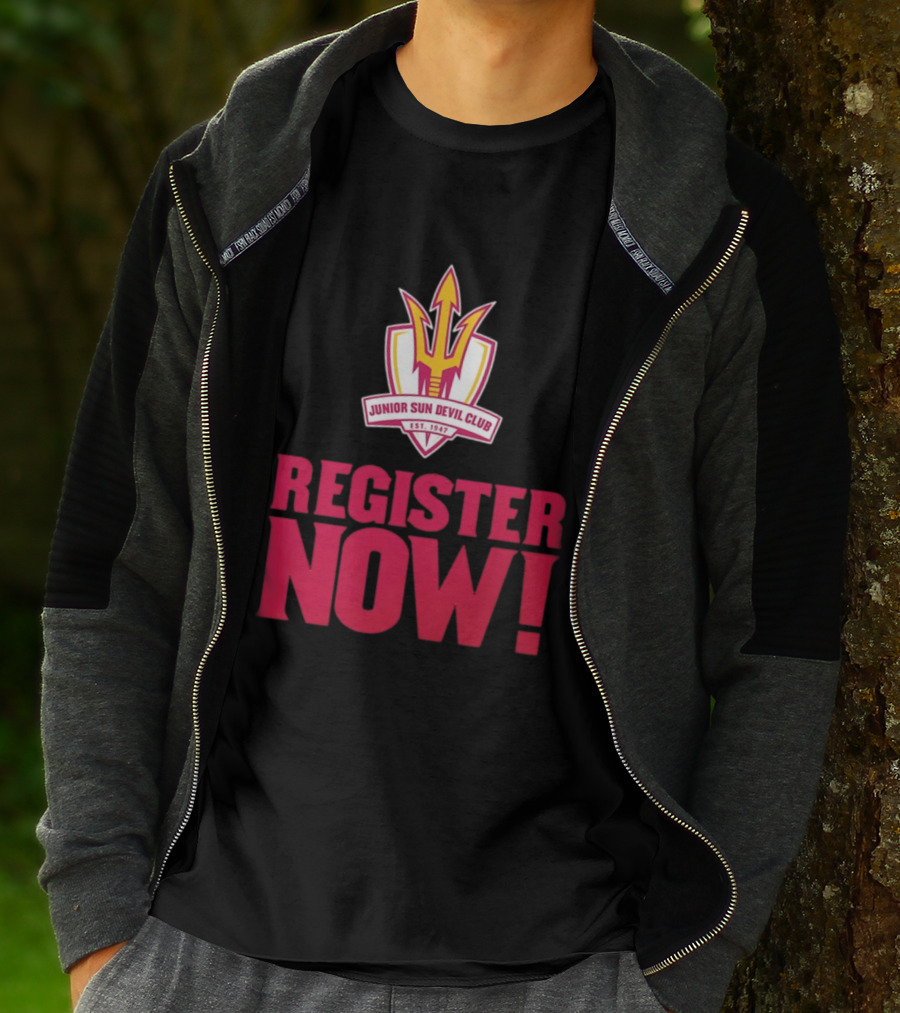 Junior Sun Devil Club Register Now Arizona State University Est 1947 T-Shirt