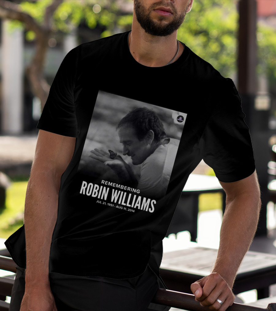 Robin Williams Remembering Jul 21 1951 Aug 11 2014 T-Shirt