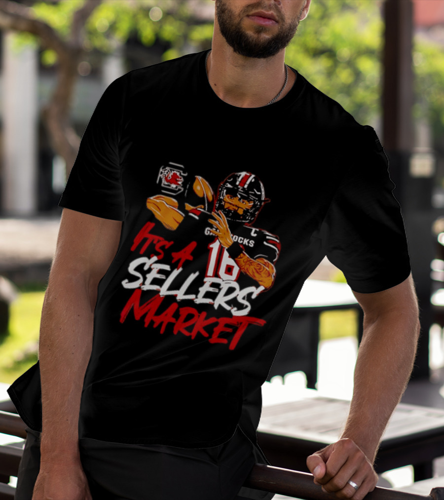 LaNorris Sellers South Carolina Gamecocks Football It's A Sellers Market 18 T-Shirt