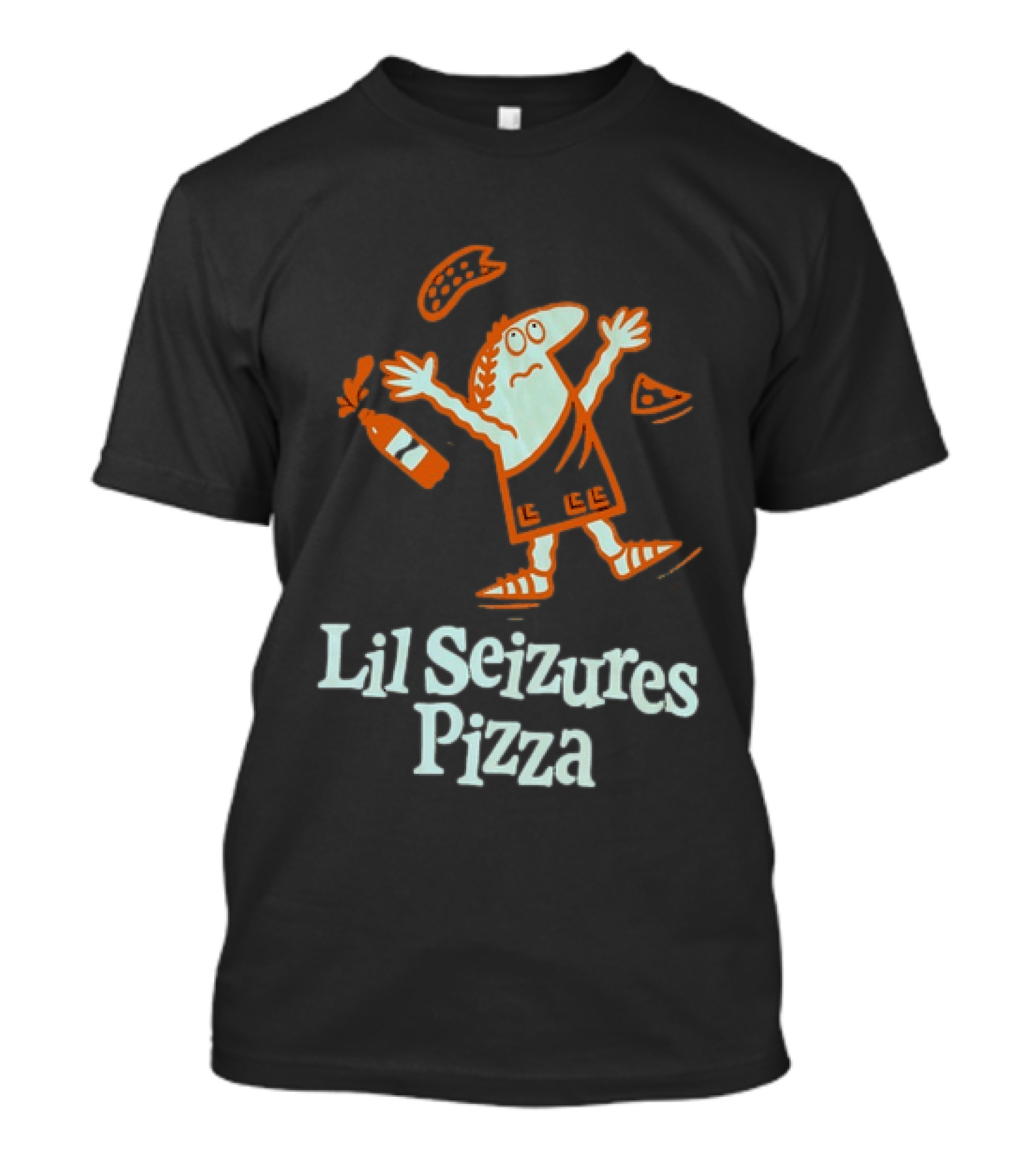 Lil Seizures Pizza Parody Little Caesars Meme T-Shirt