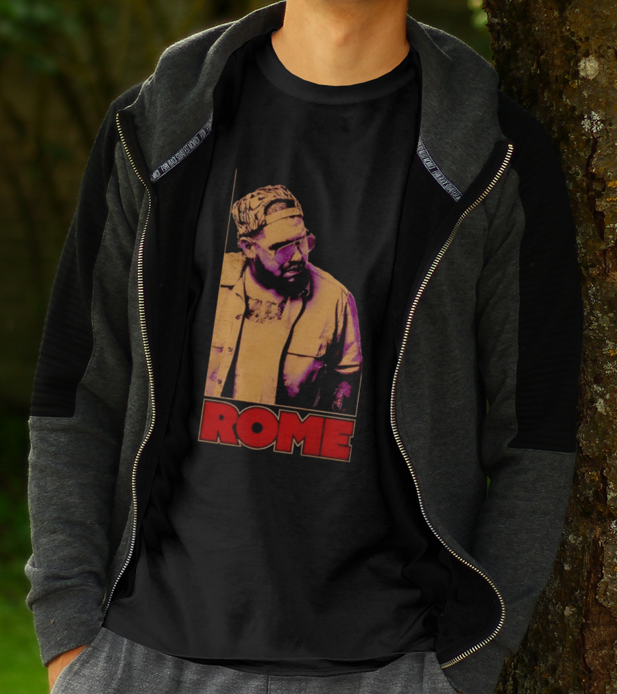 ROME Cap Glasses Style Vintage Vibe T-Shirt