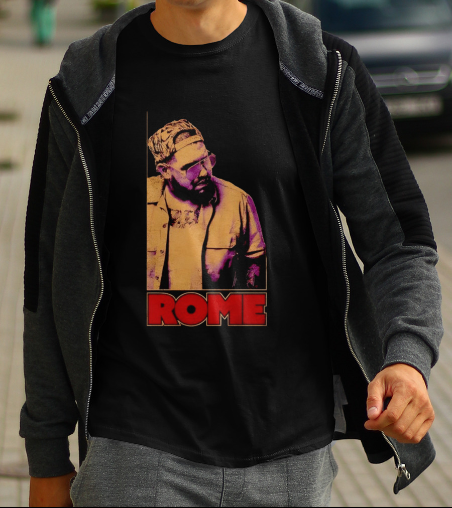 ROME Cap Glasses Style Vintage Vibe T-Shirt