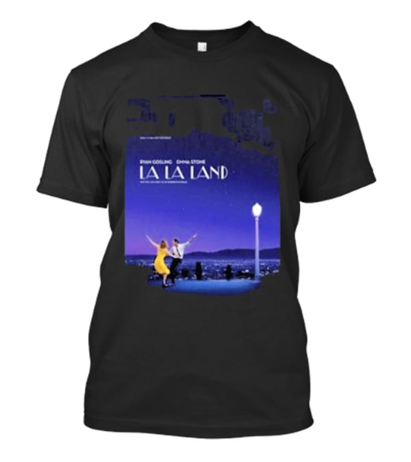 Ryan Gosling Emma Stone La La Land City Dance Under Streetlight 10th Anniversary T-Shirt