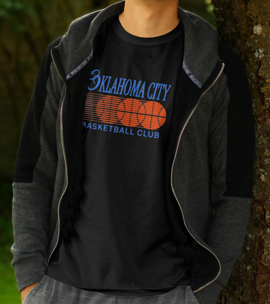 Oklahoma City Basketball Club Orange Motion Merchandise T-Shirt