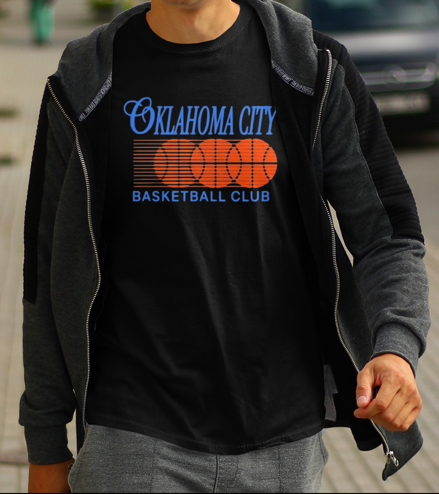 Oklahoma City Basketball Club Orange Motion Merchandise T-Shirt