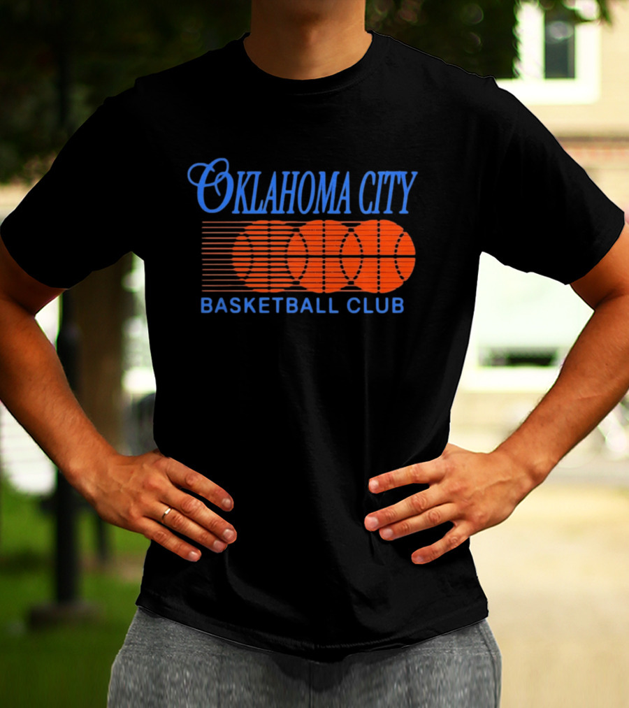 Oklahoma City Basketball Club Orange Motion Merchandise T-Shirt