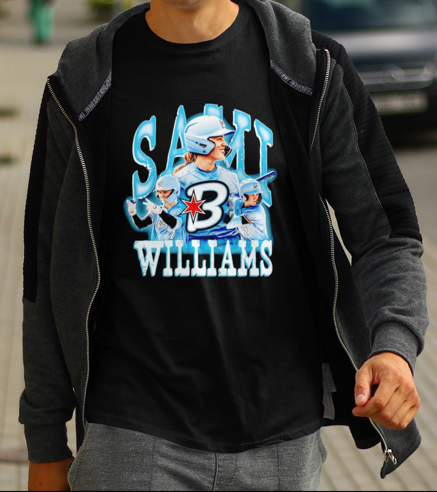 Sami Williams Chicago Bandits Softball Player Star Jersey Number 7 T-Shirt
