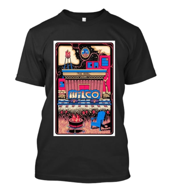 Wilco The Burl Lexington Kentucky Tour 2026 Adirondack Chair Campfire T-Shirt