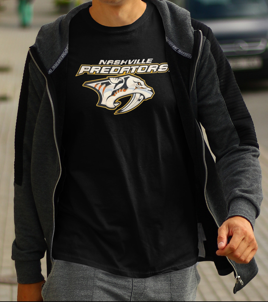 Nashville Predators Hockey Team Logo Official Merchandise T-Shirt
