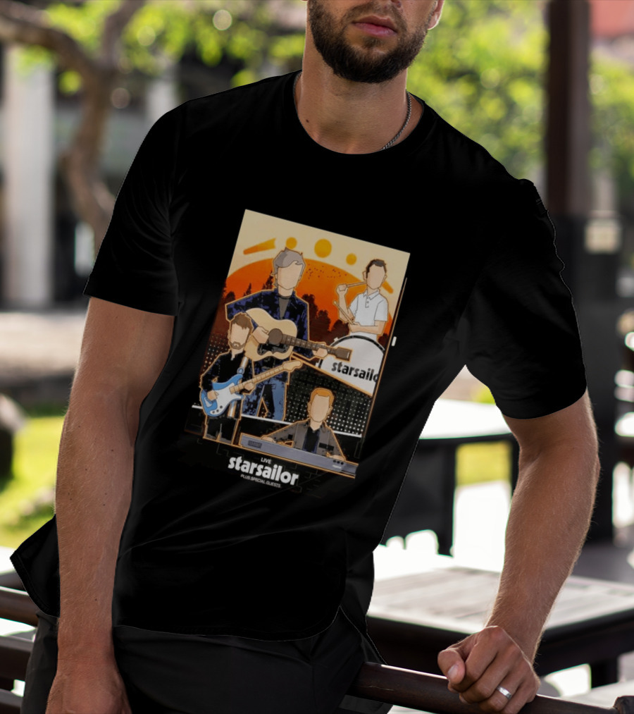Starsailor Live Plus Special Guests July 25 2026 Old Market Place Warrington Concert Event T-Shirt
