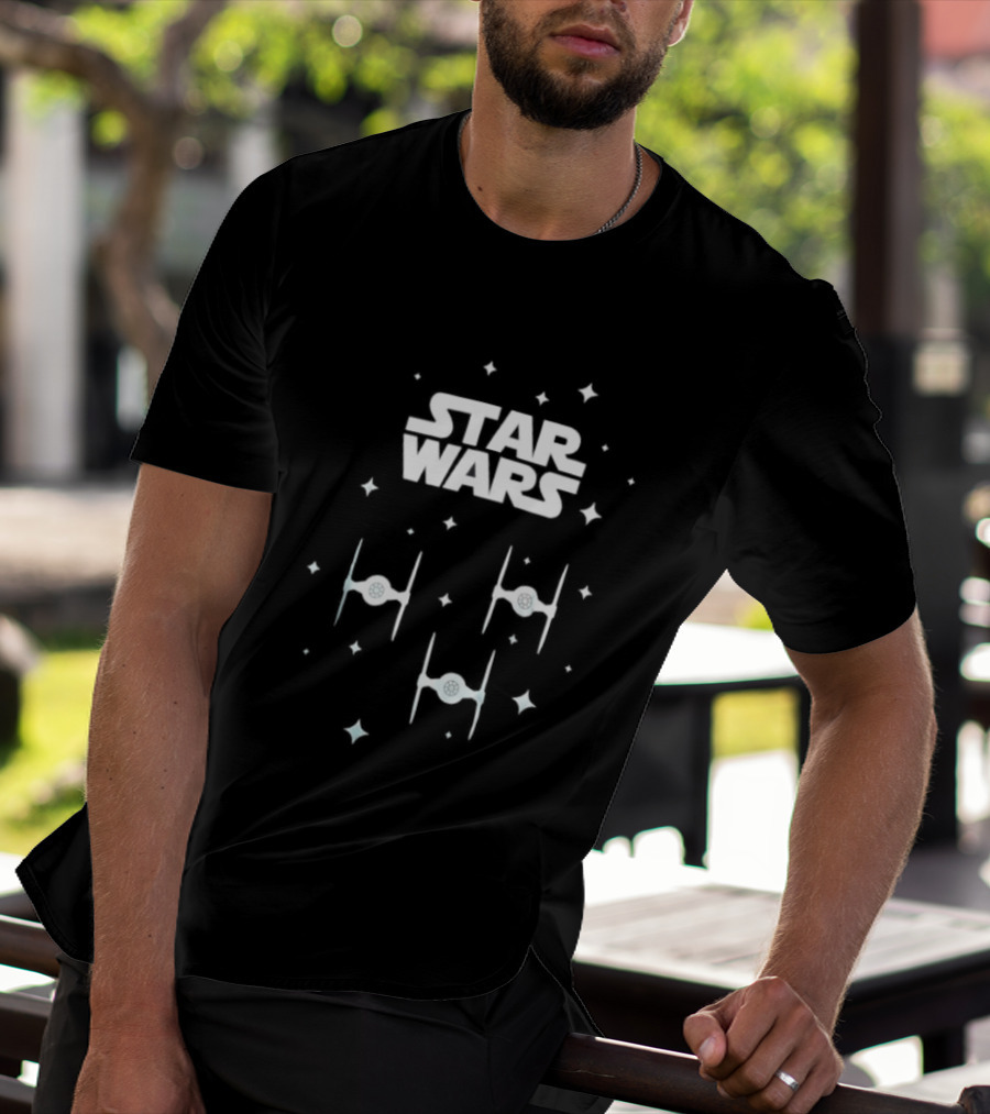 Star Wars TIE Fighter Squadron Dark Side Empire Space Stars T-Shirt