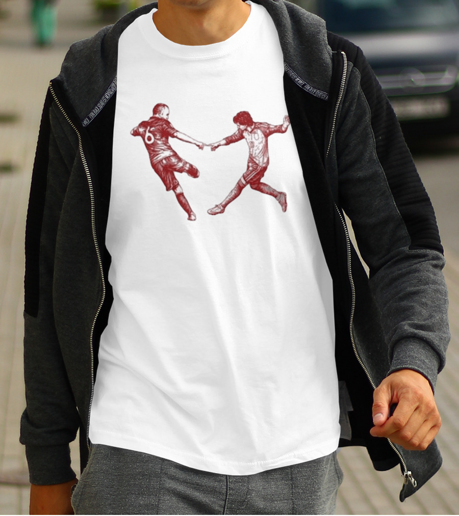 Andrés Iniesta Ferran Torres 2010 2026 Campeones Del Mundo Football Legends T-Shirt