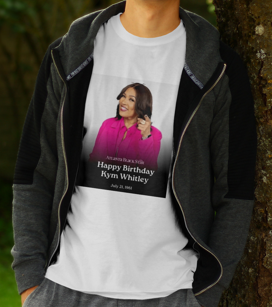 Atlanta Black Star Happy Birthday Kym Whitley July 21 1961 T-Shirt